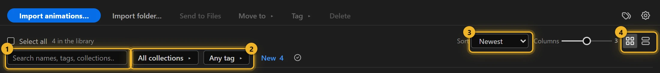 Search and filters