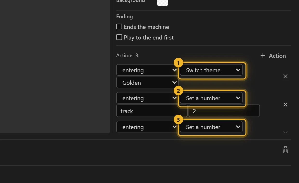 track-2's actions