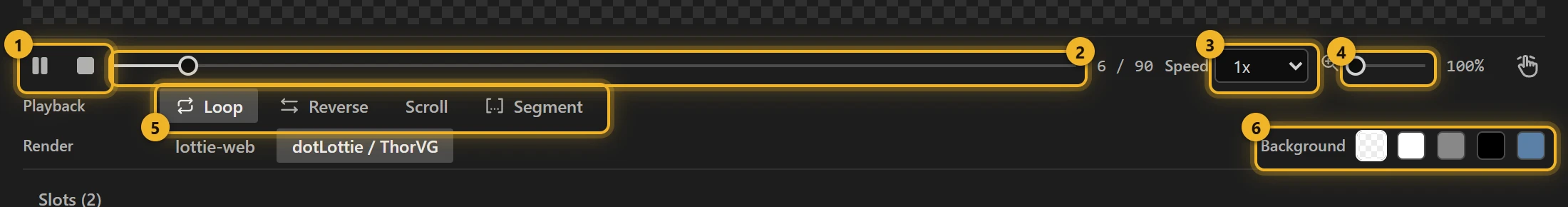 Preview controls