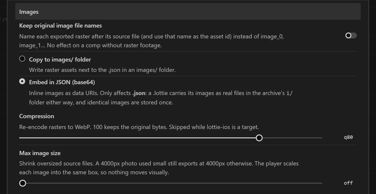 Image settings