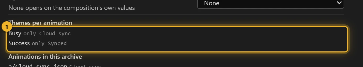 Themes per animation